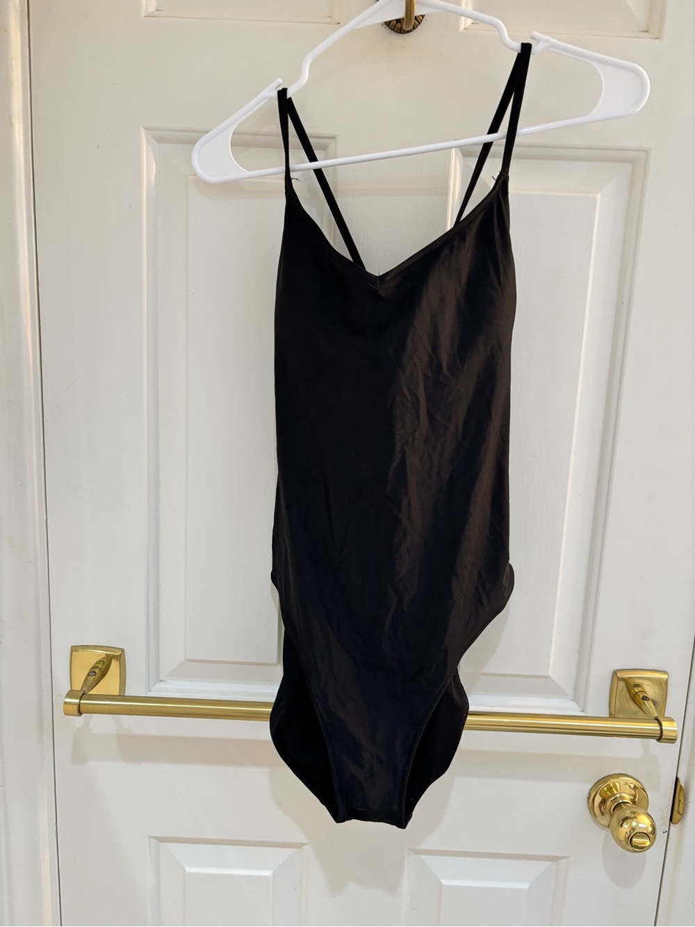 Aerie Women’s Black One-Piece Swimsuit - Classic Strappy Design